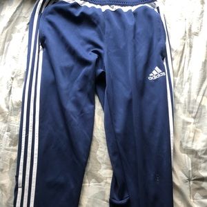 Striped adidas joggers